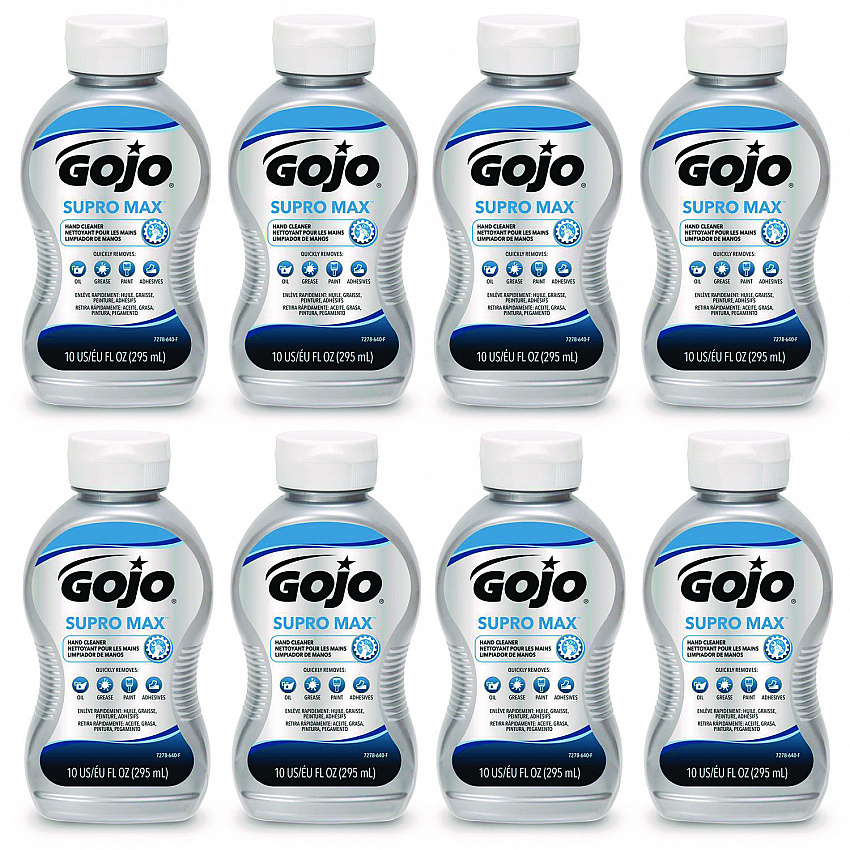 SUPRO MAX Hand Cleaner Bottle, Floral Scent, 10 oz,  8/Carton (727808CT)
