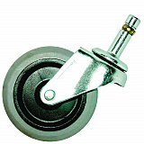 3" Swivel Caster, Grip Ring Stem, 3" Wheel, Black/Gray (2640M10000)