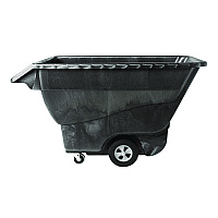 1 cu yd Structural Foam Tilt Truck, Standard Duty, 1,250 lb Capacity, Black (9T15BLA)