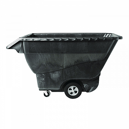 1 cu yd Structural Foam Tilt Truck, Standard Duty, 1,250 lb Capacity, Black (9T15BLA)