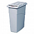 Slim Jim Confidential Document Waste Receptacle with Lid, 23 gal, Light Gray (9W15LGY)