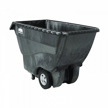 0.75 cu yd Structural Foam Tilt Truck, Standard Duty, 1,000 lb Capacity, Black (1013BLA)
