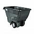 0.75 cu yd Structural Foam Tilt Truck, Standard Duty, 1,000 lb Capacity, Black (1013BLA)