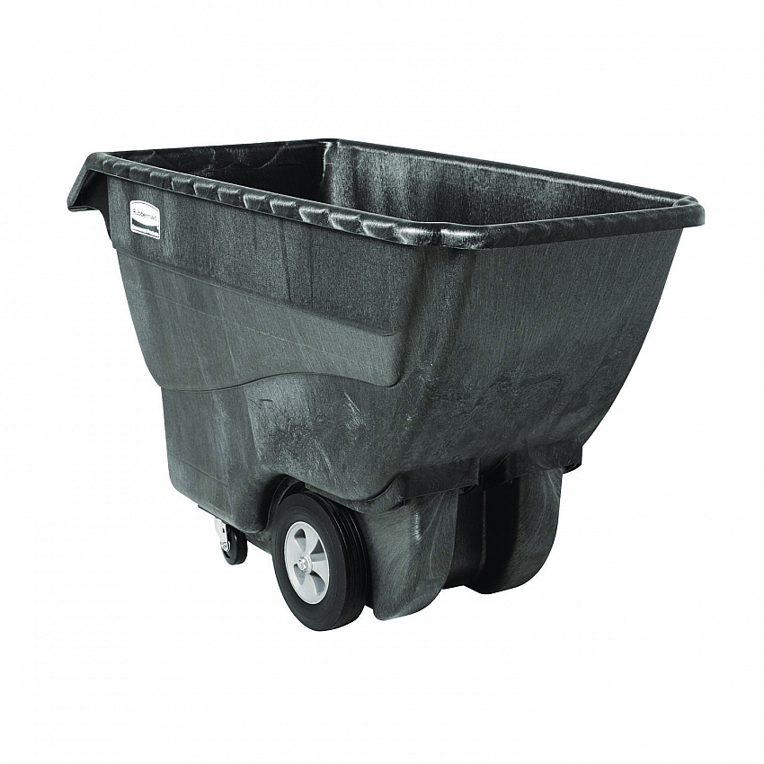 0.75 cu yd Structural Foam Tilt Truck, Standard Duty, 1,000 lb Capacity, Black (1013BLA)