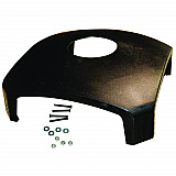 Dome Top with Hole for Waste Receptacle, 25.5" x 25.5" x 9.75", Driftwood (3975M2BLA)
