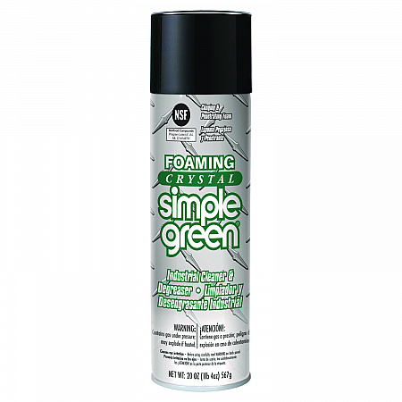 Foaming Crystal Industrial Cleaner and Degreaser, 20 oz Aerosol Spray, 12/Carton (19010)
