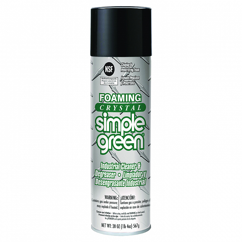 Foaming Crystal Industrial Cleaner and Degreaser, 20 oz Aerosol Spray, 12/Carton (19010)