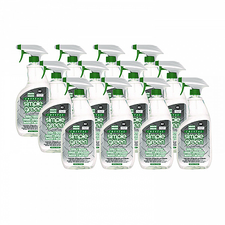 Crystal Industrial Cleaner/Degreaser, 24 oz Spray Bottle, 12/Carton (19024)