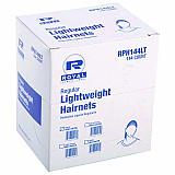 Lightweight Latex-Free Hairnets, Nylon, 24", Black, 144/Box, 20 Boxes/Carton (RPH144LTBK)