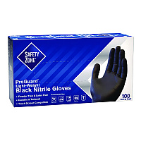 ProGuard Powder Free Nitrile Gloves, Powder-Free, X-Large, 3.5 mil Thick, 9.65" Long, Black, 100/Box, 10 Boxes/Carton (GNPRXLBK)