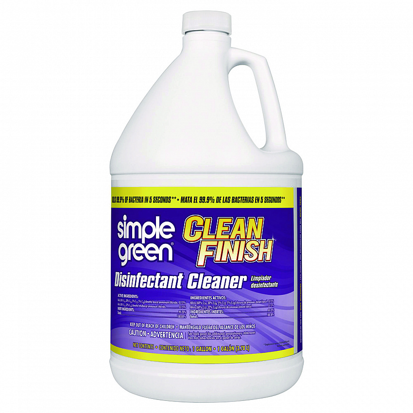 Clean Finish Disinfectant Cleaner, Herbal Scent, 1 gal Bottle (01128EA)
