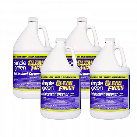 Clean Finish Disinfectant Cleaner, Herbal Scent, 1 gal Bottle, 4/Carton (01128)