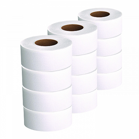 Essential JRT Jumbo Roll Bathroom Tissue, Septic Safe, 2-Ply, 3.55
