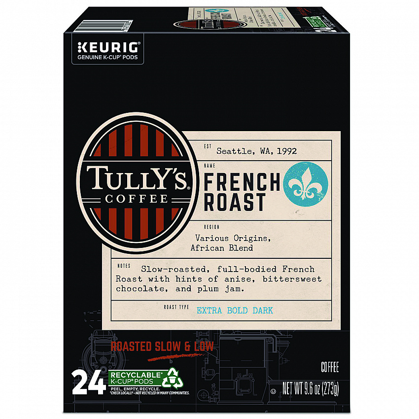 French Roast Coffee K-Cups, 24/Box (192619)