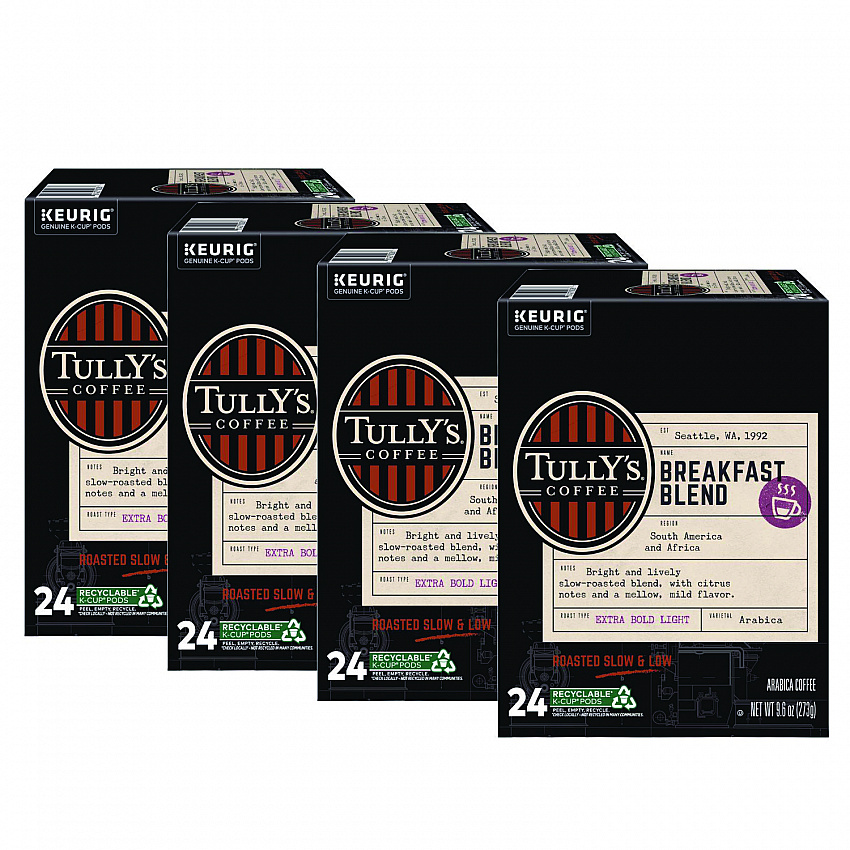 Breakfast Blend Coffee K-Cups, 96/Carton (192719CT)