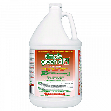 d Pro 3 Plus Antibacterial Concentrate, Herbal Scent, 1 gal Bottle, 6/Carton (01001)