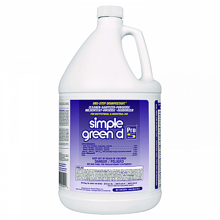 d Pro 5 Disinfectant, Unscented, 1 gal Bottle, 4/Carton (30501CT)