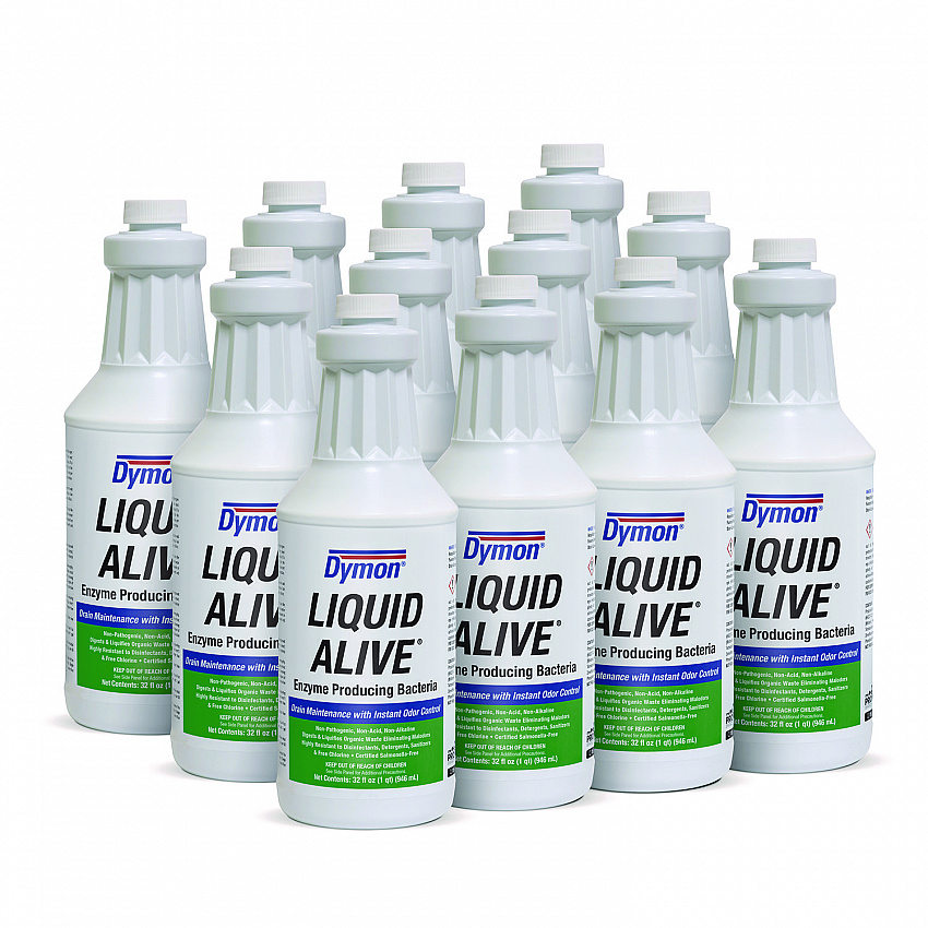 LIQUID ALIVE Enzyme Producing Bacteria, 32 oz Bottle, 12/Carton (23332)
