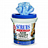 Hand Cleaner Towels, Cloth, 10 x 12, Citrus, Blue/White, 72/Bucket (42272EA)