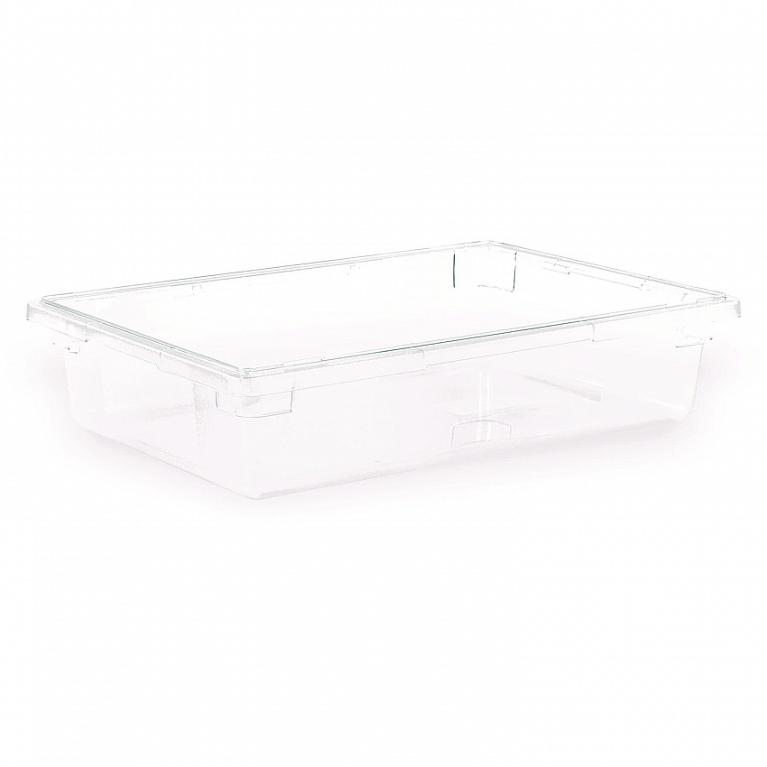 StorPlus Polycarbonate Food Storage Container, 8.5 gal, 18 x 26 x 6, Clear, Plastic (1062107)