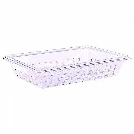 StorPlus Polycarbonate Food Storage Container Colander, 18 x 26 x 5, Clear, Plastic (1062807)