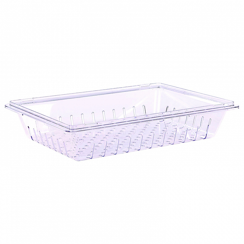StorPlus Polycarbonate Food Storage Container Colander, 18 x 26 x 5, Clear, Plastic (1062807)