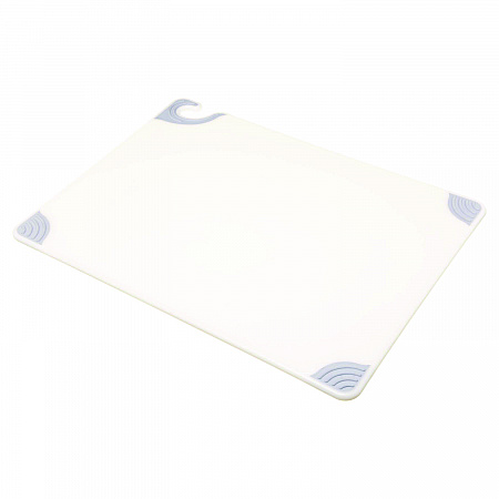 Saf-T-Grip Cutting Board, Plastic, 24 x 18 x 0.5, White (CBG182412WH)