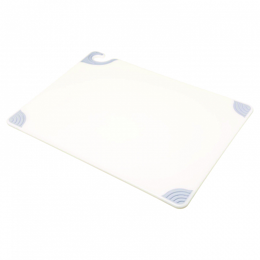 Saf-T-Grip Cutting Board, Plastic, 24 x 18 x 0.5, White (CBG182412WH)