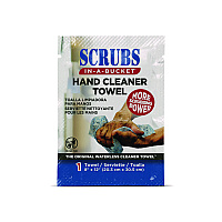 Hand Cleaner Towels, 1-Ply, 12 x 8, Citrus, Blue/White, 100 Packets/Carton (42201)