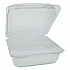 SmartLock PET Hinged Lid Bakery Container, 8.75 x 8.25 x 3.63, Clear, Plastic, 200/Carton (0CAH09700000)