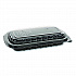 MealMaster Rib Container, 10 x 7.1 x 2.1, Black/Clear, Plastic, 90/Carton (0CNC10700DZY)