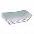 Paperboard Food Tray, 3 lb, 7.75 x 5.1 x 2.1, Red/White, 500/Carton (D3T)