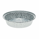 Aluminum Take-Out Container, 24 oz, 7" Diameter x 1.53" h, Silver, 250/Carton (Y52730)