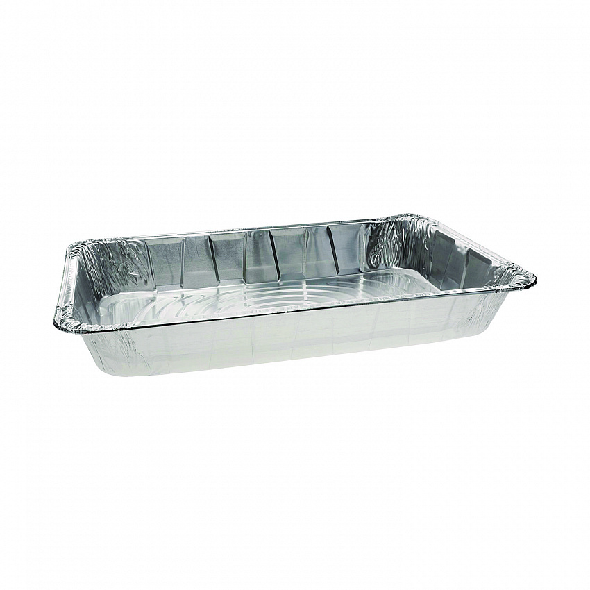 Aluminum Steam Table Pan, Full-Size Deep, 3.4" Deep, 19.6 x 11.6, 40/Carton (Y6050XH)