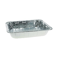 Aluminum Steam Table Pan, Half-Size Deep, 2.6" Deep, 11.8 x 9.4, 100/Carton (Y6132H)