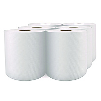 Select Roll Paper Towels, 1-Ply, 7.88" x 1,000 ft, White, 6/Carton (H101)
