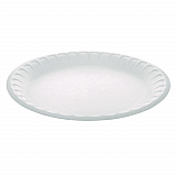 Placesetter Satin Non-Laminated Economy Foam Dinnerware, Plate, 9" dia, White, 500/Carton (YTH10009STEC)