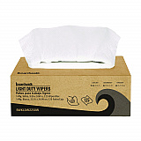 One-Ply Paper Wipers, 9.84 x 9.06, White, 125 Wipers/Box, 18 Boxes/Carton (LDW2250W)