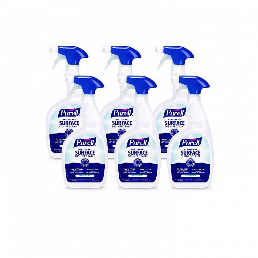 Healthcare Surface Disinfectant, Fragrance-Free, 32 oz Spray Bottle, 6/Carton (334006CT)