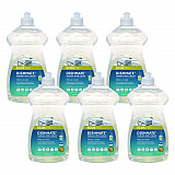 Dishmate Manual Dish Liquid, Free and Clear, 25 oz Squeeze Bottle, 6/Carton (PL97216CT)