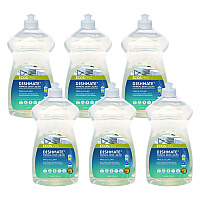 Dishmate Manual Dish Liquid, Free and Clear, 25 oz Squeeze Bottle, 6/Carton (PL97216CT)