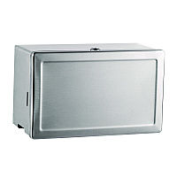 Surface-Mounted Paper Towel Dispenser, 12.13 x 6.13 x 7.25, Satin Stainless Steel (263)