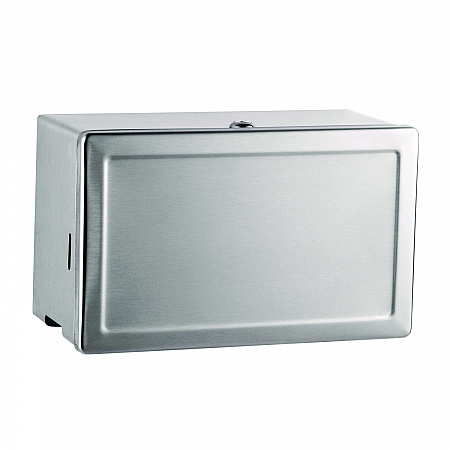 Surface-Mounted Paper Towel Dispenser, 12.13 x 6.13 x 7.25, Satin Stainless Steel (263)
