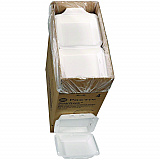 SmartLock Vented Foam Hinged Lid Container, 9 x 9.5 x 3.3, White, 150/Carton (YHLWV9010000)