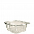 ClearPac SafeSeal rPET Tamper-Resistant/Evident Containers, Embossed Bottom, 32 oz, 6.37 x 7.15 x 2.58, Clear, 200/Carton (CH32DERF)