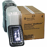 ClearView MealMaster Chicken Barn, 13.3 x 8.4 x 4, Black/Clear, Plastic, 105/Carton (YCNC300800NH)