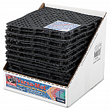 Versa-Mat Bar-Shelf Liner, Plastic, 12w x 12d x 0.25h, Black, 24/Carton (VM5280BK)