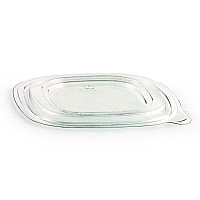 Crystal Classics Lids, 8.13 x 8.13 x 0.34, Clear, Plastic, 150/Carton (4308115)