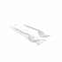 Fieldware Cutlery, Individually Wrapped, Mediumweight Fork, Plastic, White, 1,000/Carton (FKFWCH)