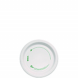 Compostable Paper Dinnerware, ProPlanet Seal, Plate, 6" dia, White, 125/Pack (MP6PLANETPK)